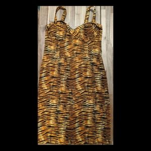 Deadly Dames Vamp Tiger Wiggle Dress XL